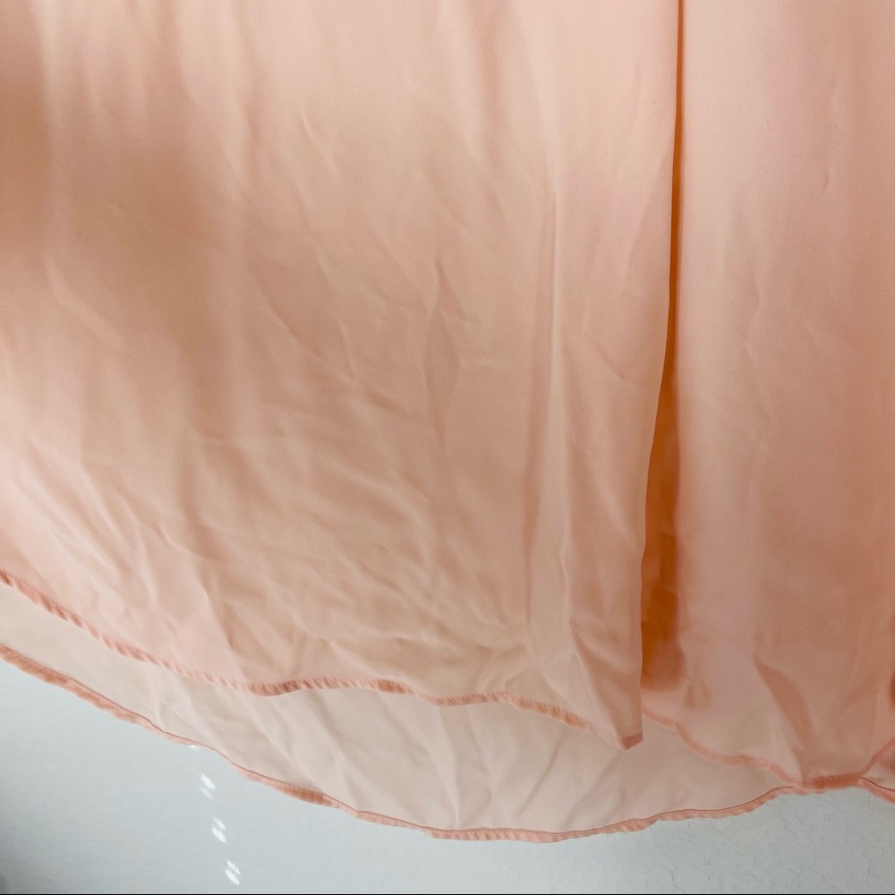 Torrid Peach Pleated Georgette Sleeveless Blouse Tank Top Plus Size 5X - Picture 11 of 13